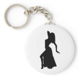 Belly Dance Diva Silhouette Key Chain