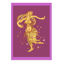 Belly dance lessons business card