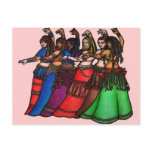 Belly Dancer art postcards