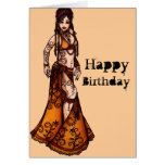 Belly Dancer Birthday Cards