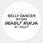 Belly Dancer Deadly Ninja by Night Stickers