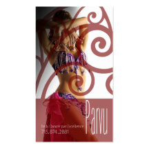 Belly Dancer II, Bollywood, Hindi Fashion Business Card