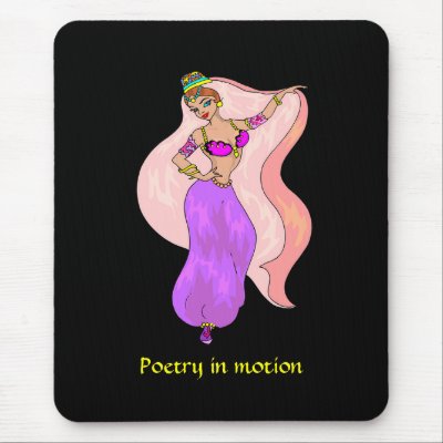Belly Dancer - Illustration - Mouse Pad by BridesToBe
