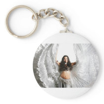 Belly Dancer In Silver Key Chain