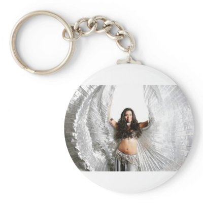 Belly Dancer In Silver Key Chain by AMAZONSBELLYDANCER