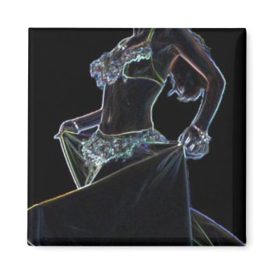 belly dancer magnet by moonbeam00