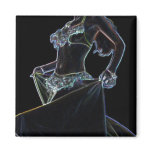 belly dancer magnet
