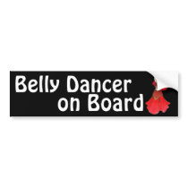 Belly Dancer on Board Bumper Stickers