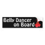 Belly Dancer on Board Bumper Stickers
