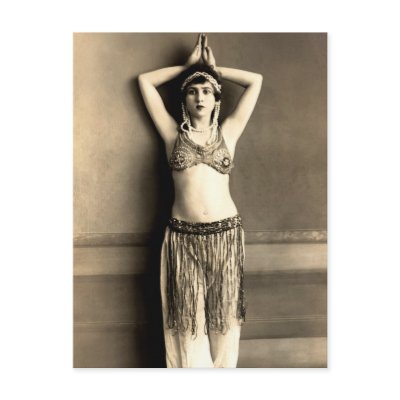 Belly Dancer Post Cards by Ephemera_Obscura
