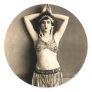 Belly Dancer Round Stickers