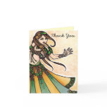 Belly Dancer Thank You Greeting Card