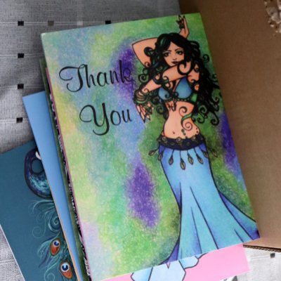 Belly Dancer Thank You Cards by LacyChenault