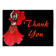 Belly Dancer Thank You Cards