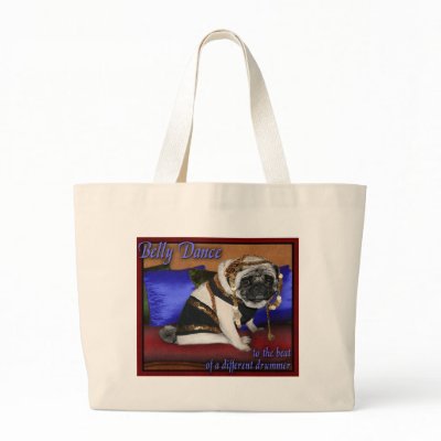 belly dancing pug bag by thedrunkenpug