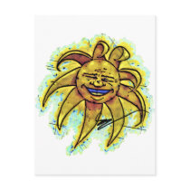 Belly Laugh Cartoon Postcard V