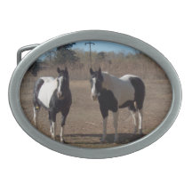 Belt Buckle / Two Horses