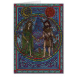 beltane (the goddess and the god) 001 greeting card