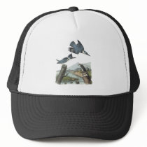 Belted Kingfisher, John Audubon Mesh Hats