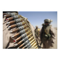 Belts of 50-calibre ammunition photo
