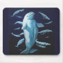 Beluga Whale Art Mousepad Whale Painting Decor