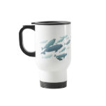 Beluga Whale Art Travel Mug Marinelife Coffee Cup
