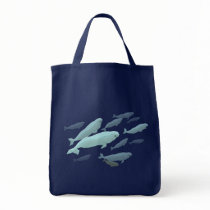 Beluga Whale Tote Bags & Blue Beluga Gifts