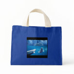 beluga whales tote bags