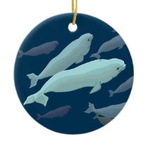 Beluga Whales Ornaments & Marinelife Gifts