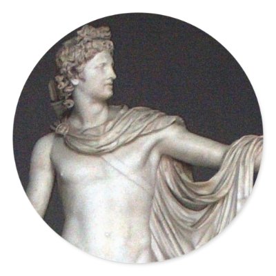 Belvedere Apollo Statue in Rome Sticker by Sylvestermouse
