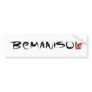 #bemaniso stickit bumper sticker