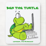 BEN COMPUTER, BEN THE TURTLE, copyright 2010, D... mousepads
