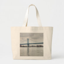 Ben Franklin Bridge Canvas Bags
