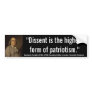Ben Franklin Dissent is highest form of patriotism