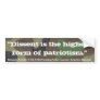 Ben Franklin Dissent is highest form of patriotism