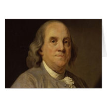 Ben Franklin Portrait Card