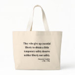 Ben Franklin Quote 1a Canvas Bags