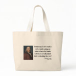 Ben Franklin Quote 2b Canvas Bag