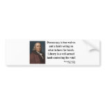 Ben Franklin Quote 2b Bumper Stickers