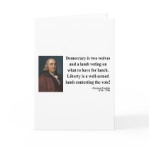 Ben Franklin Quote 2b Greeting Cards