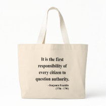 Ben Franklin Quote 3a Tote Bag