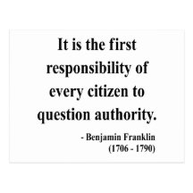 Ben Franklin Quote 3a Post Cards