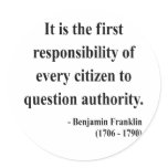 Ben Franklin Quote 3a stickers