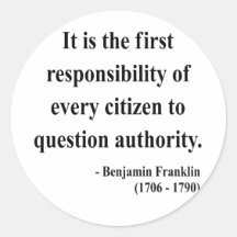 Ben Franklin Quote 3a Stickers