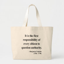 Ben Franklin Quote 3a Tote Bag
