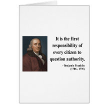Ben Franklin Quote 3b Greeting Card