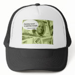 Ben Franklin quote A penny saved is a penny earned Mesh Hats