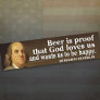 Ben Franklin Quote on Beer and God