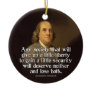 Ben Franklin Quote Christmas Ornament