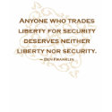 Ben Franklin Quote T-shirt